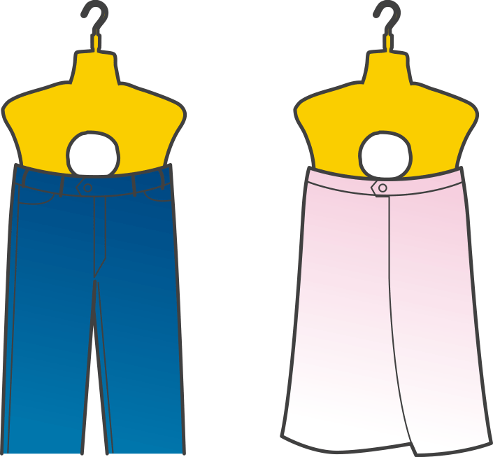 ハンガー干し手順