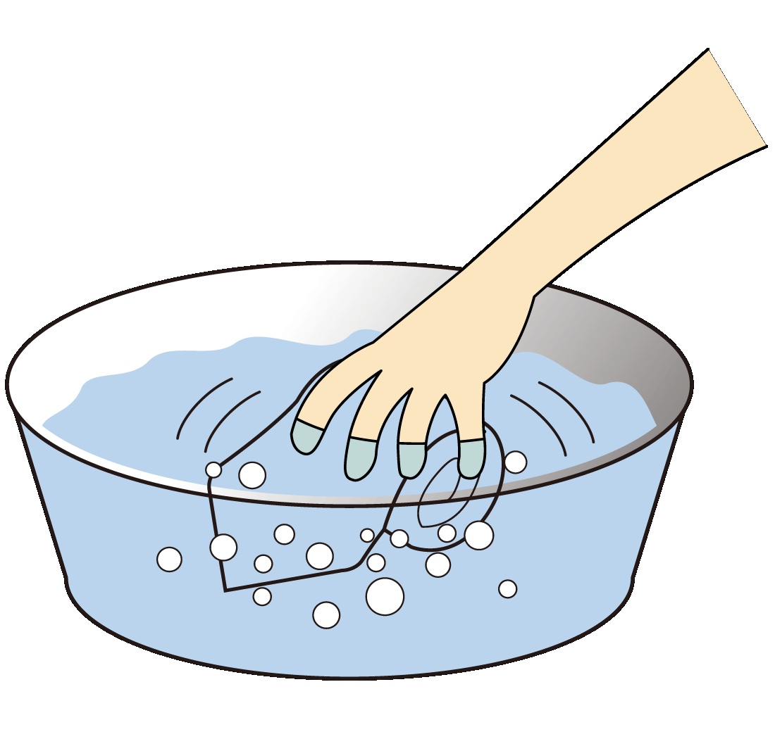 すすぎ・水切り)